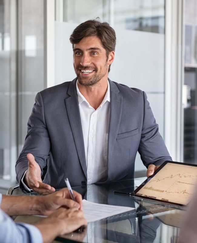 Financial advisor consulting